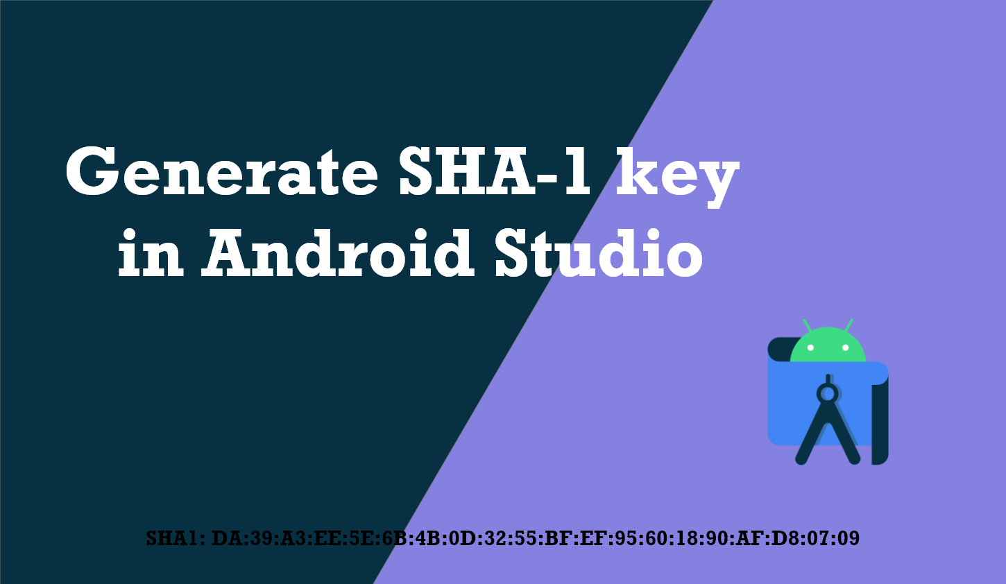 SHA1 key in android studio